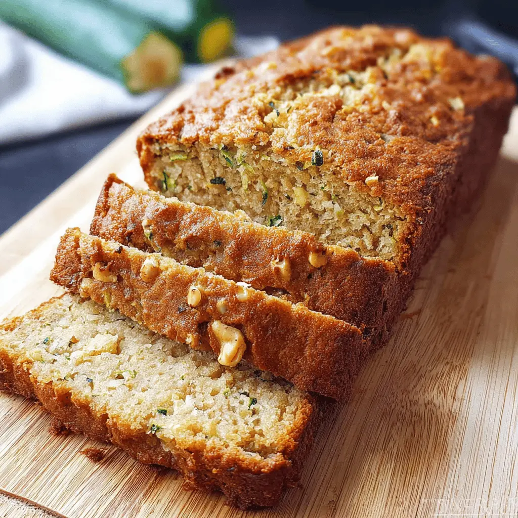Moist Almond Flour Zucchini Bread Recipe
