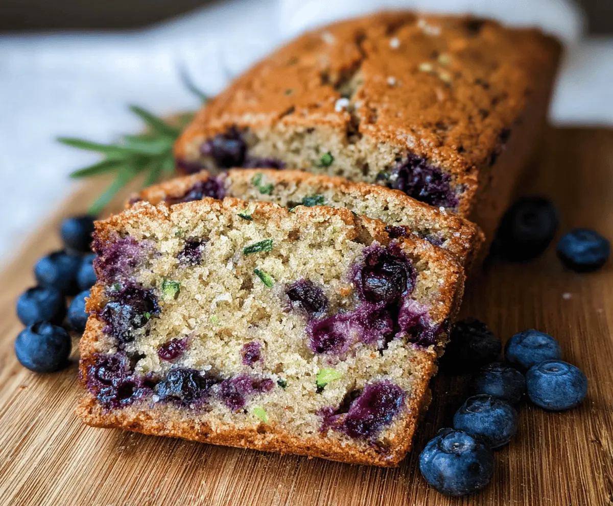 Moist Blueberry Zucchini Bread Recipe