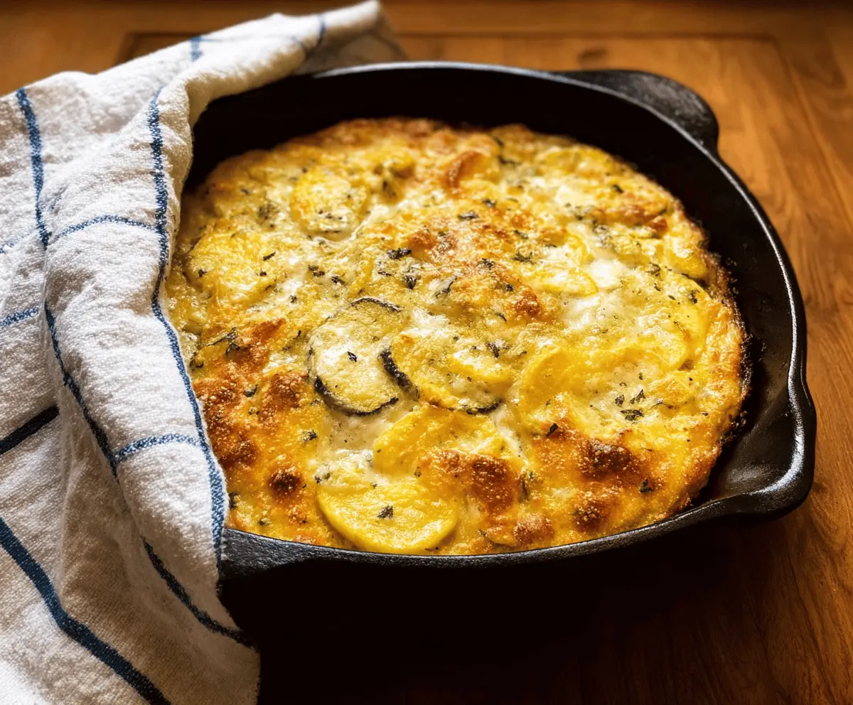 Easy Green Chile Yellow Squash Casserole Recipe
