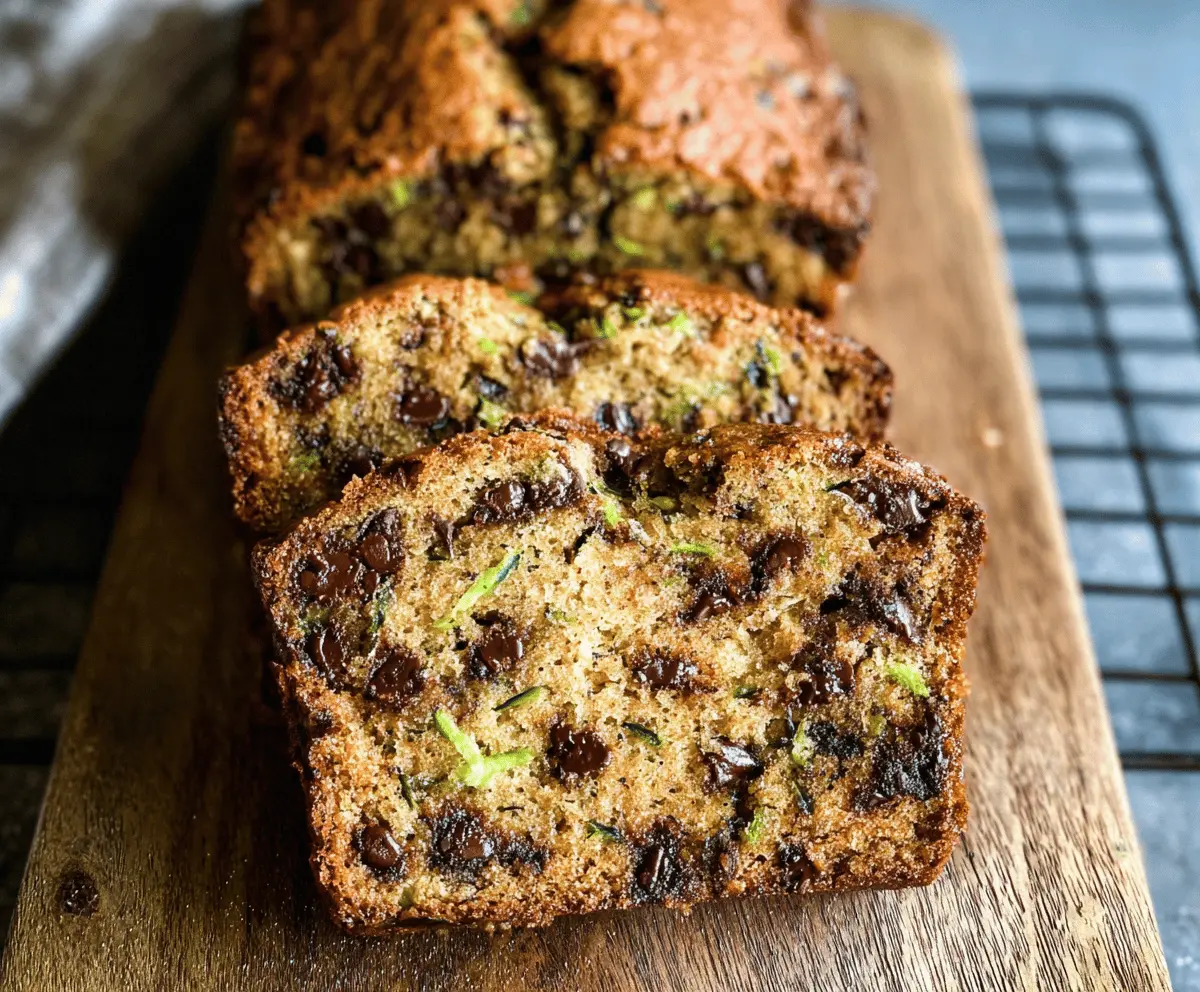 Moist Chocolate Chip Zucchini Bread Recipe