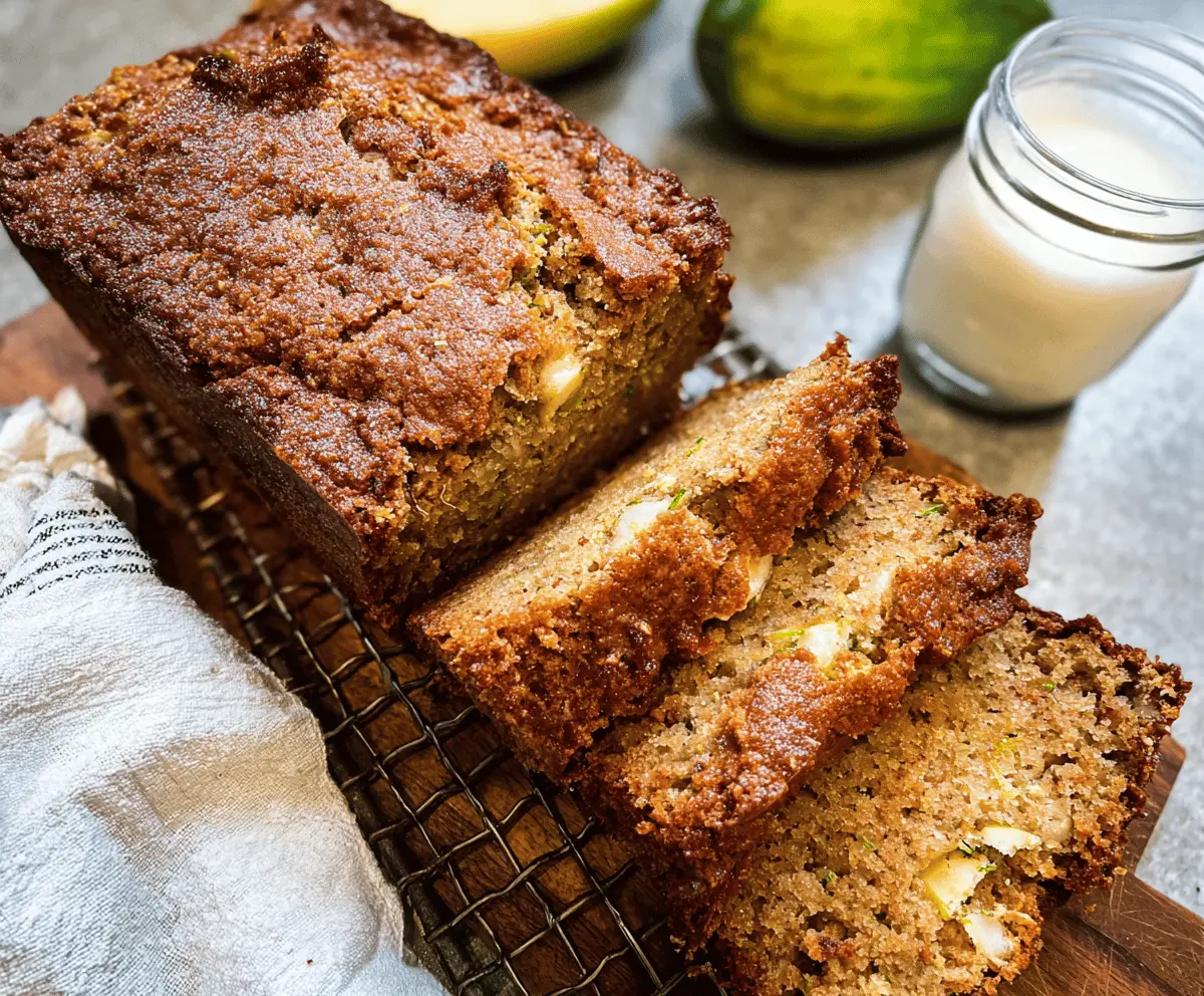 Moist Apple Zucchini Bread Recipe
