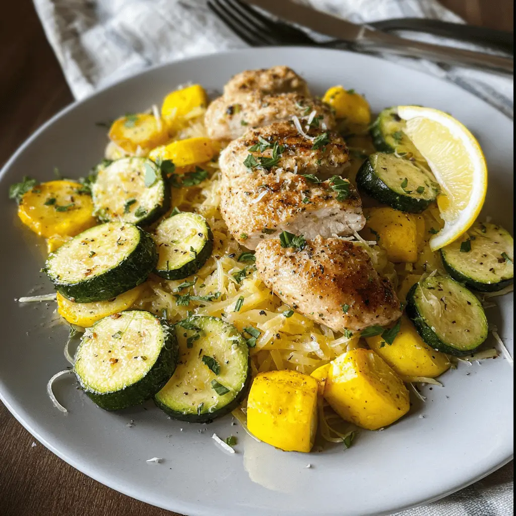 Easy Chicken Breast with Zucchini and Squash Recipe