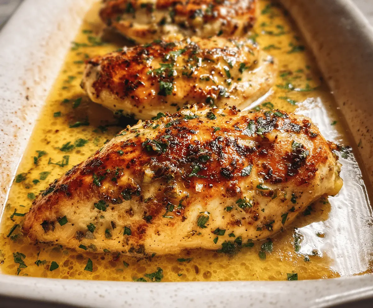 Garlic Butter Baked Chicken Breast Recipe