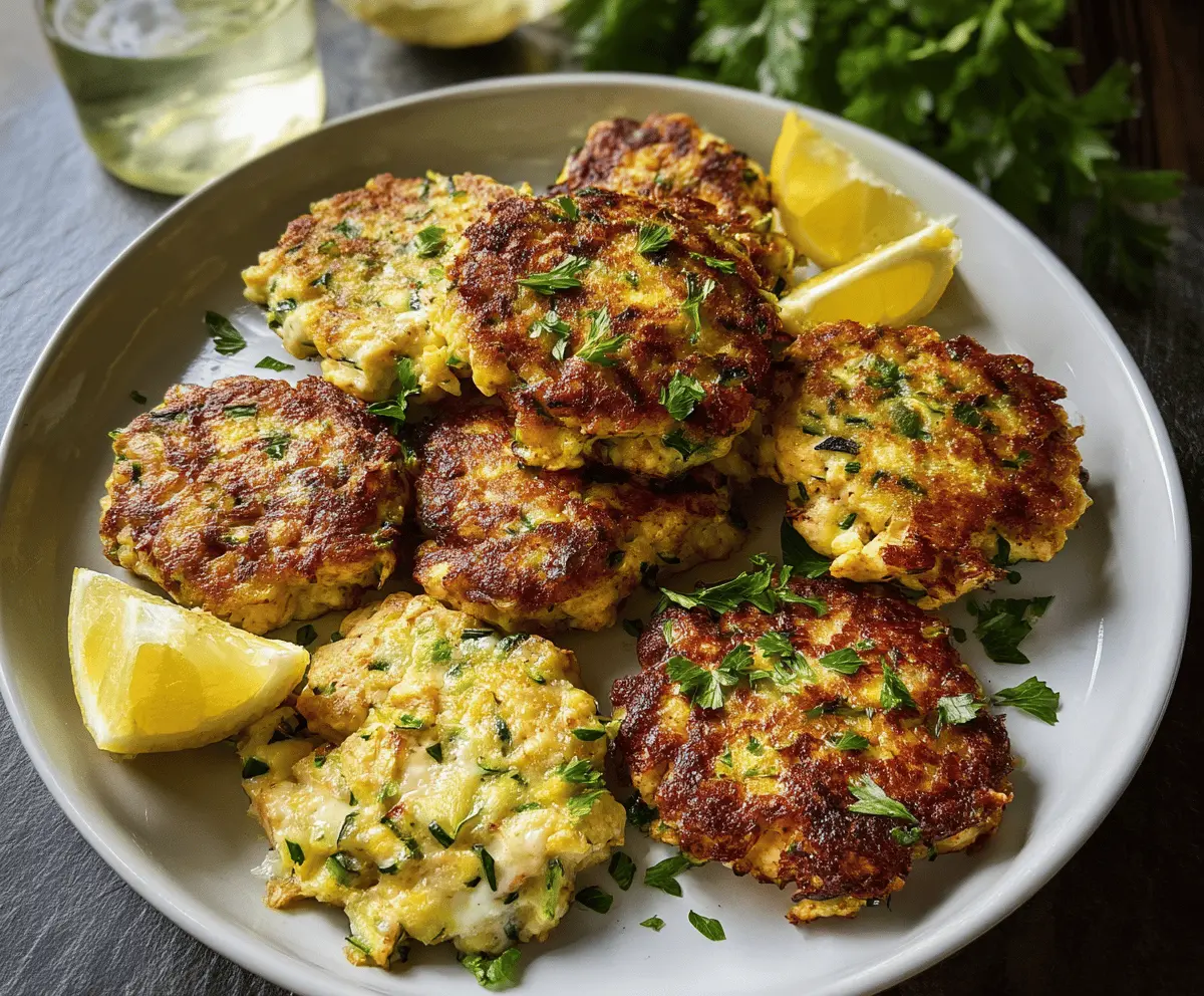 Easy Chicken Zucchini Fritters Recipe