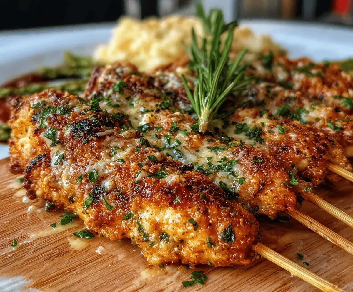 Garlic Parmesan Chicken on Blackstone Grill