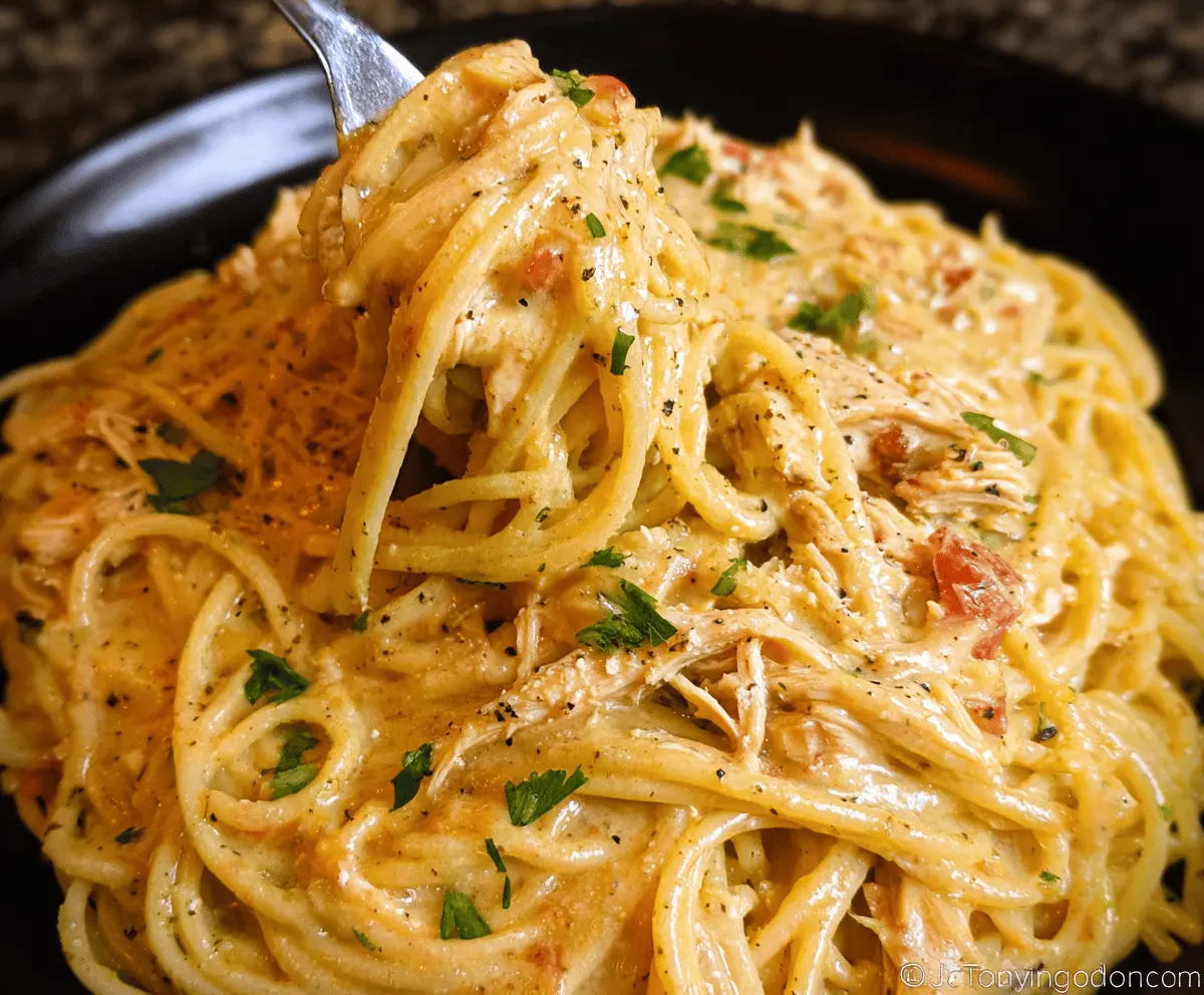Easy Crockpot Chicken Spaghetti Recipe for Busy Nights
