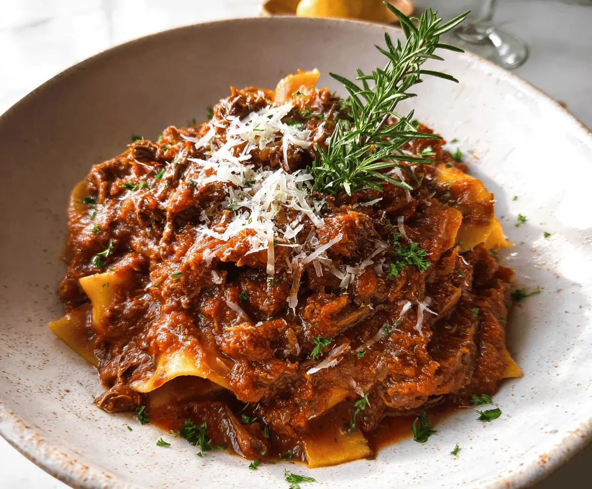 Easy Slow Cooker Beef Ragu for Weeknight Dinners