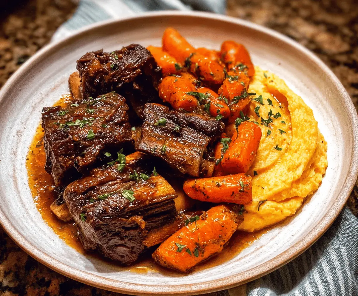 Super Tender Crockpot Beef Short Ribs Recipe
