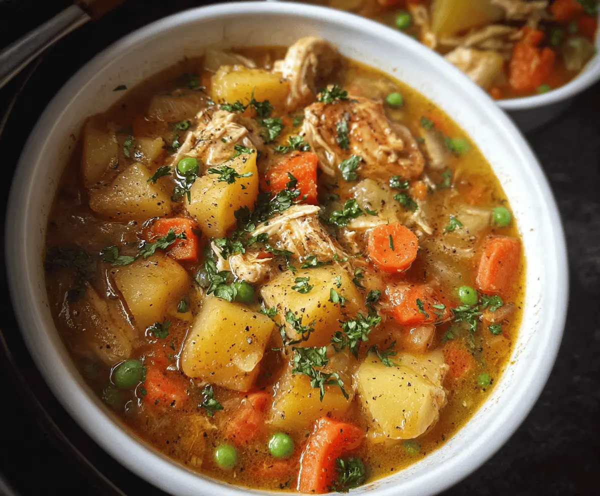 Easy Slow Cooker Chicken Stew Recipe