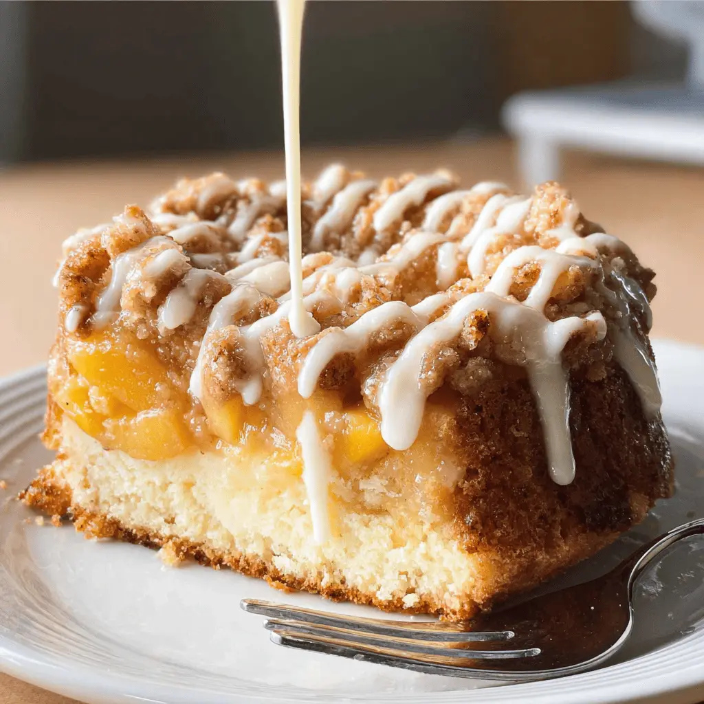 Cream Cheese Peach Cobbler Pound Cake Recipe