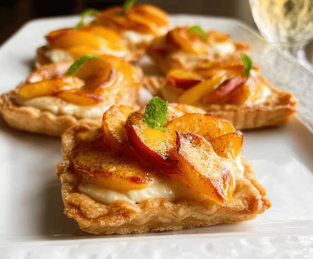Mini Peach and Cream Cheese Tart Recipes