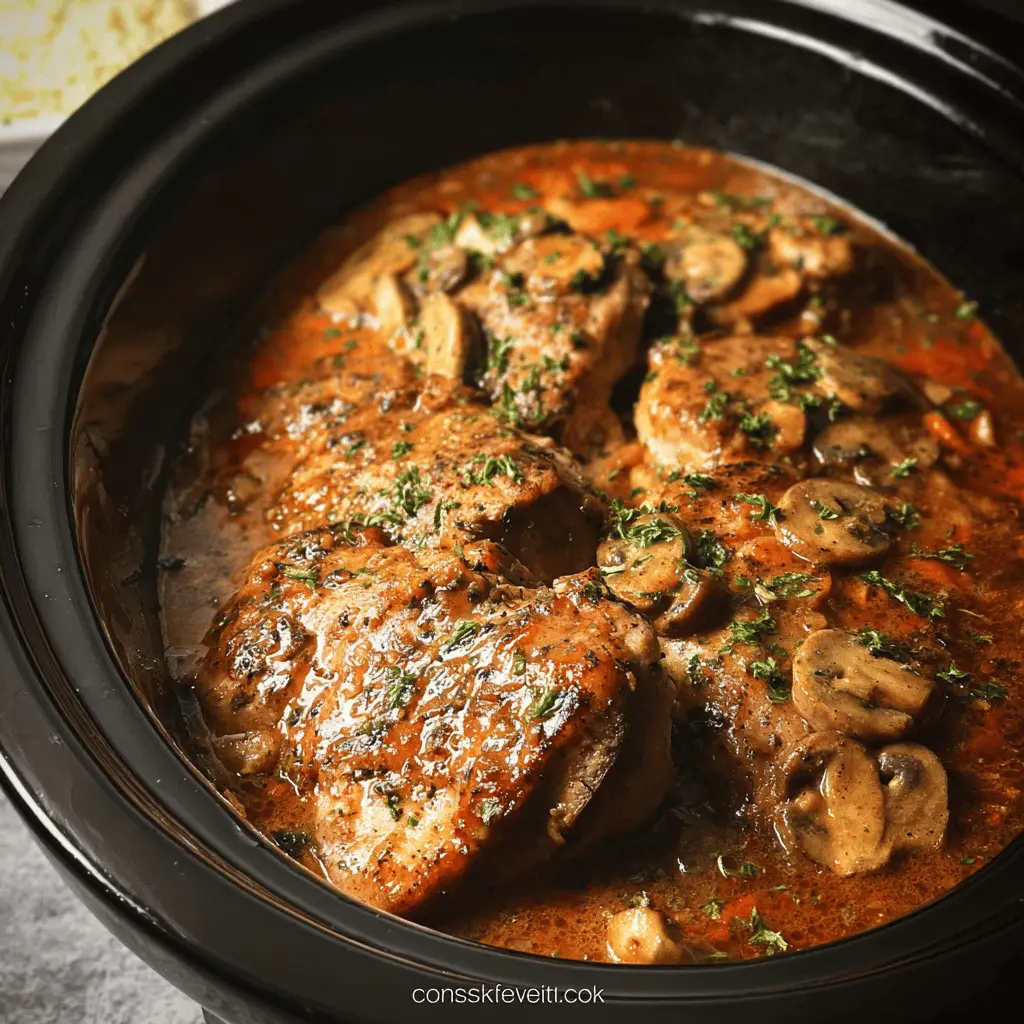 Easy Crock Pot Smothered Pork Chops Recipe