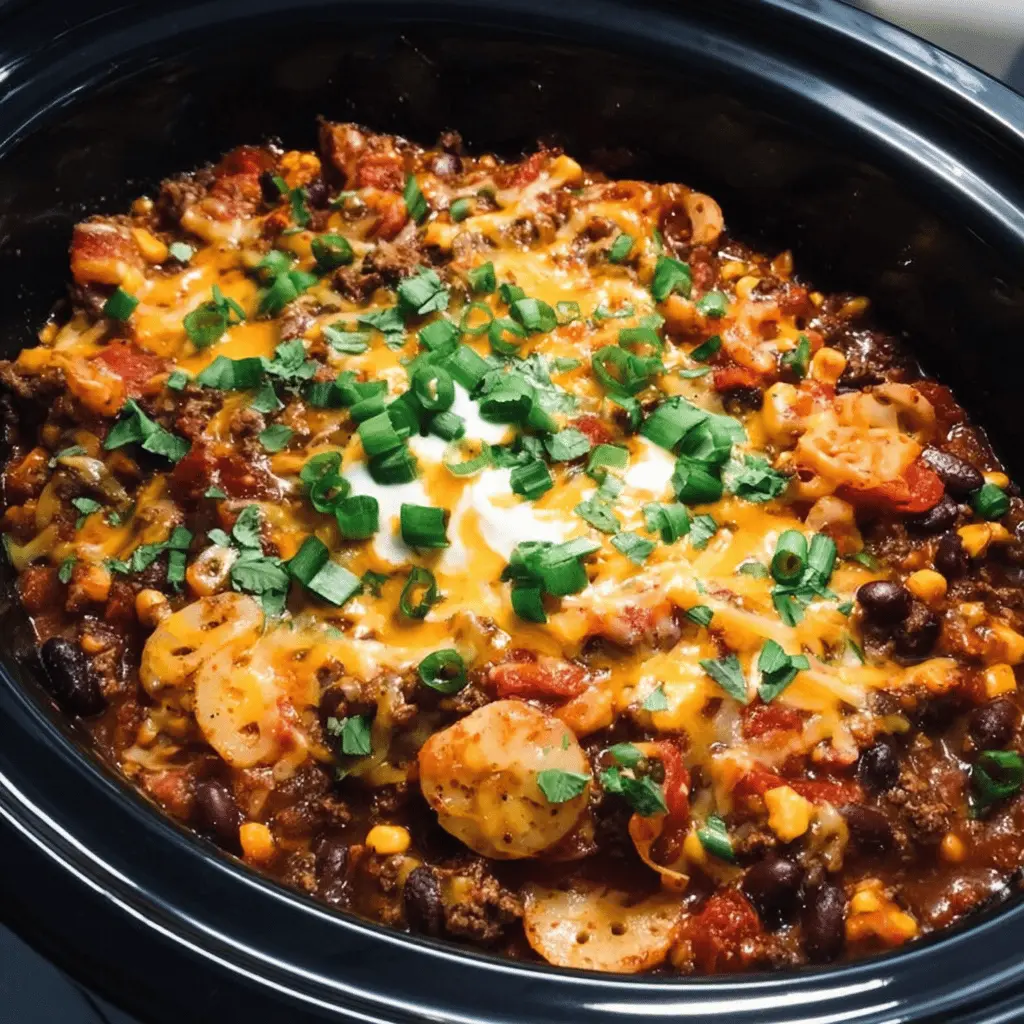 Easy Slow Cooker Cowboy Casserole Recipe
