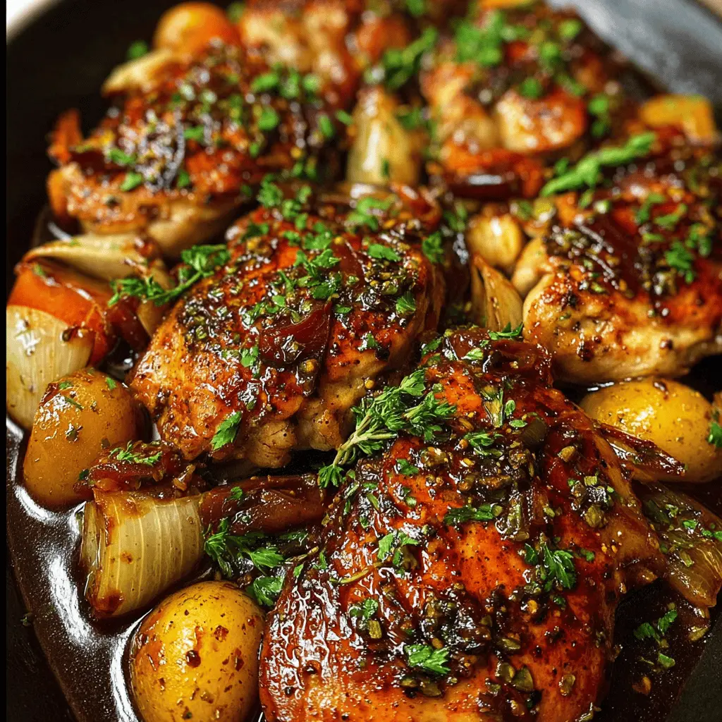 Easy One Pan Balsamic Chicken Recipe