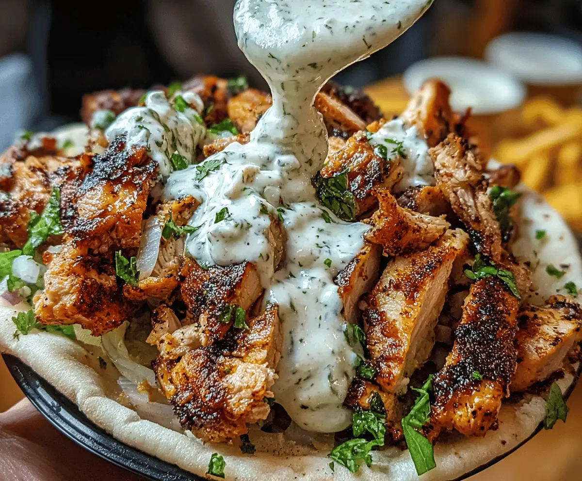 Easy Chicken Shawarma with Creamy Garlic Sauce