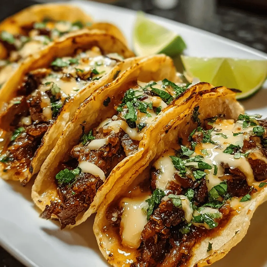 Easy Garlic Butter Honey BBQ Beef Tacos