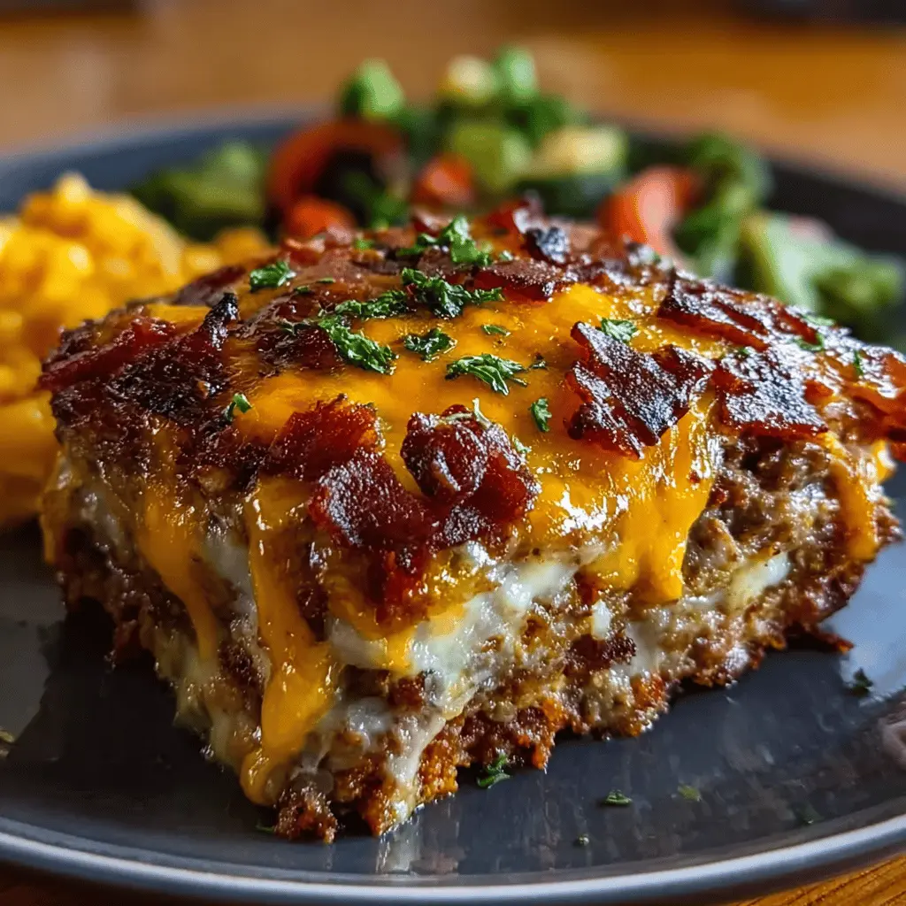 Cheesy Loaded Meatloaf Casserole with Veggies