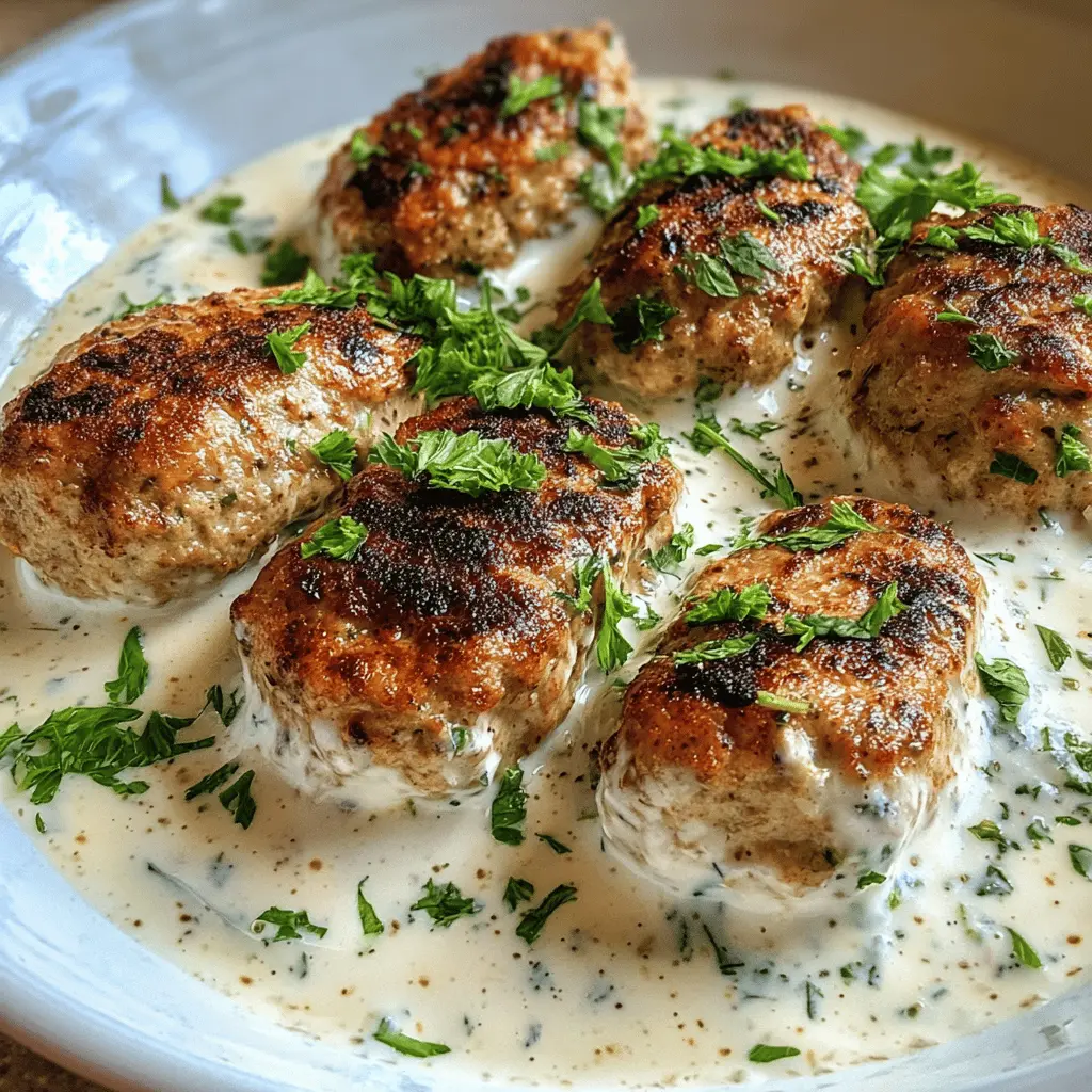 Creamy Garlic Yogurt Chicken Kofta Recipe