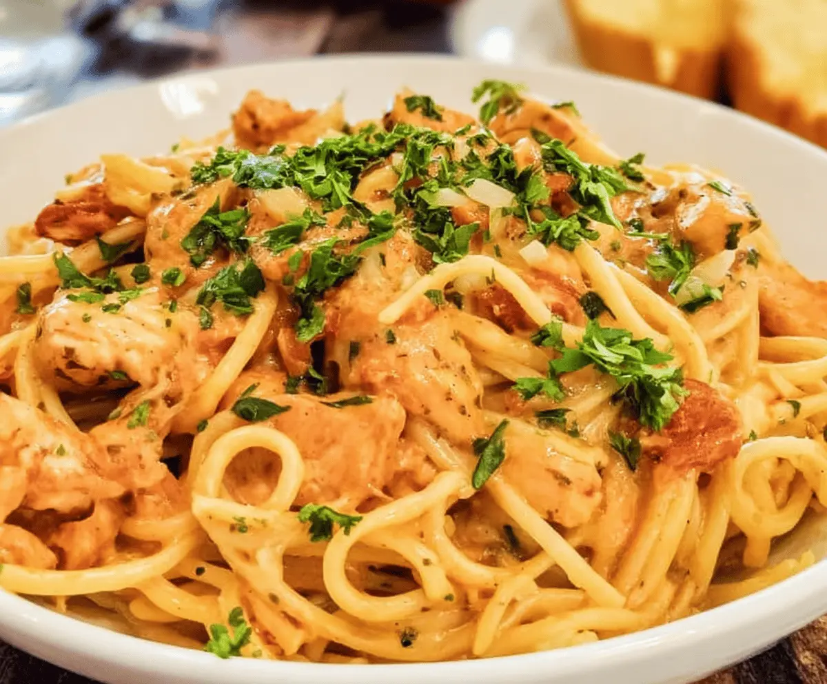 Creamy Chicken Spaghetti Bake Recipe