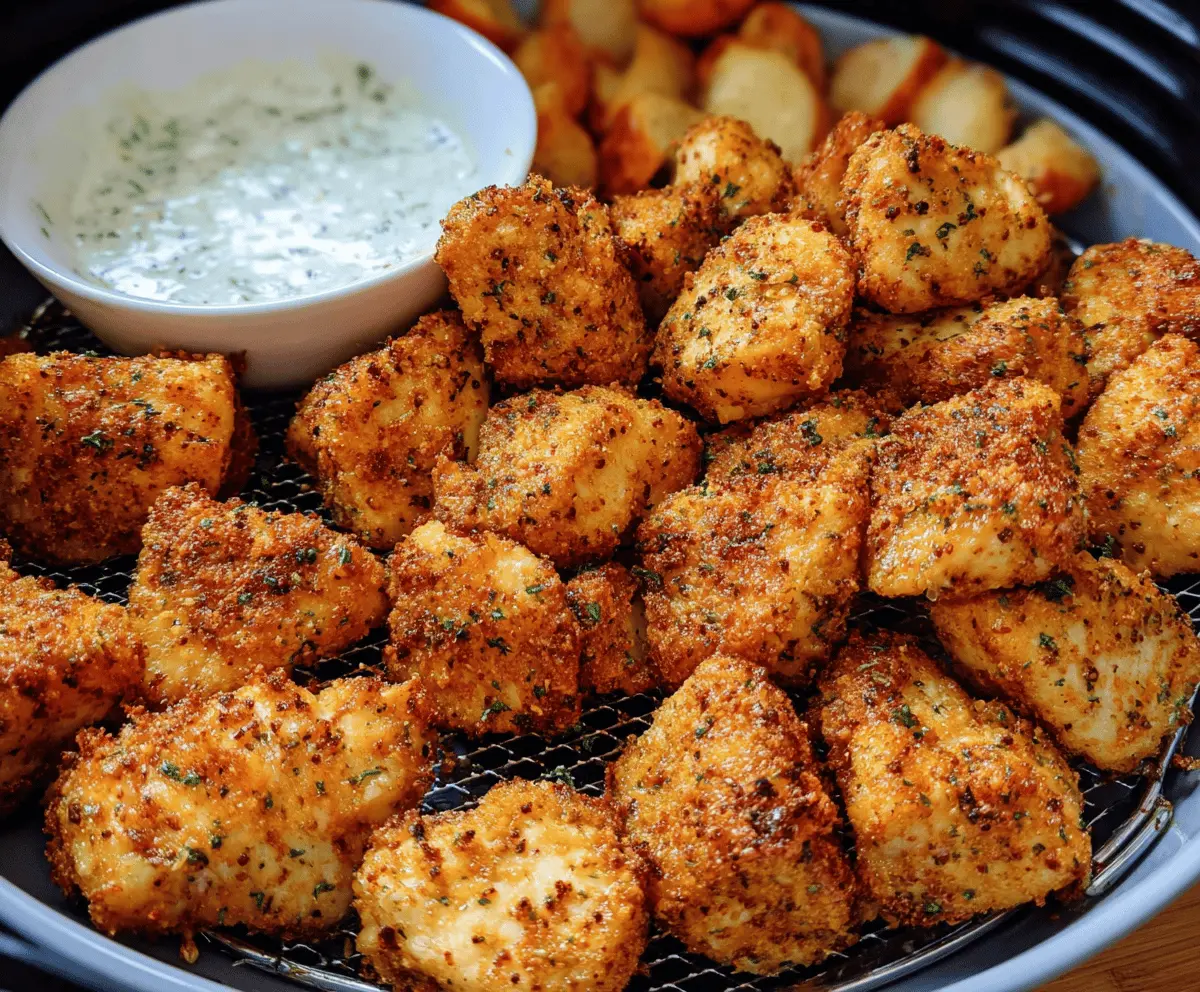 Crispy Air Fryer Ranch Chicken Bites