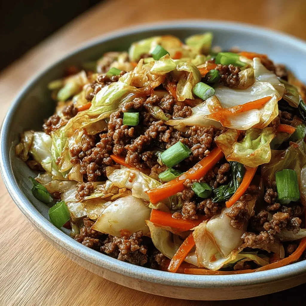 Healthy Chinese Beef and Cabbage Stir Fry Recipe