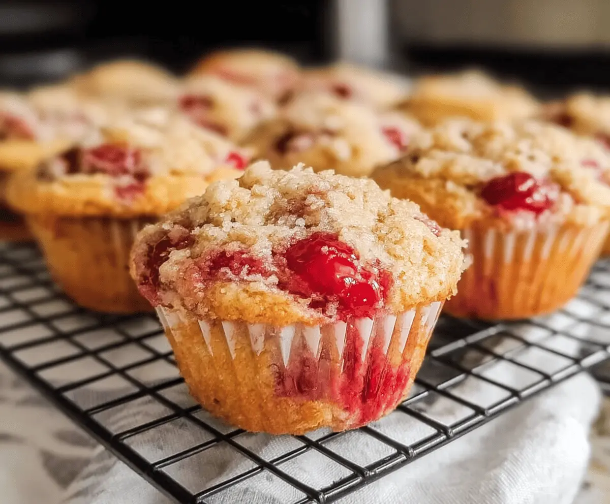 Easy Cherry Cobbler Muffins Recipe