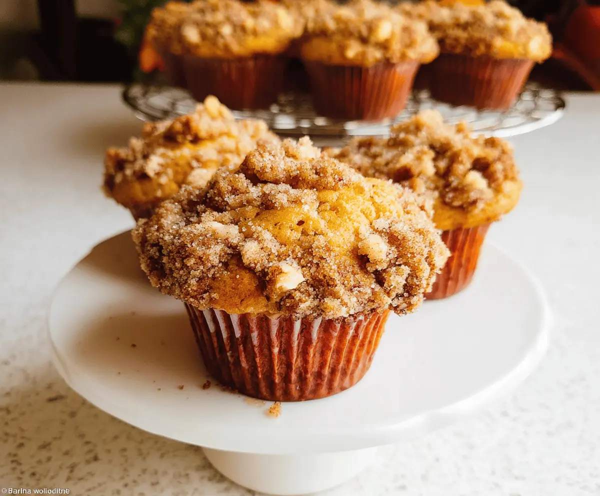 Easy Apple Pumpkin Streusel Muffins Recipe