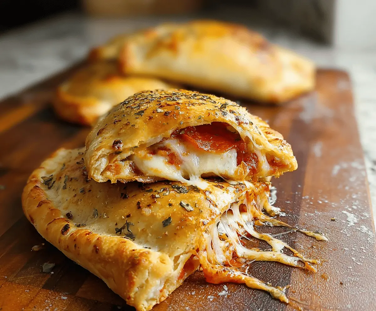 Easy Homemade Cheesy Pizza Pockets Recipe