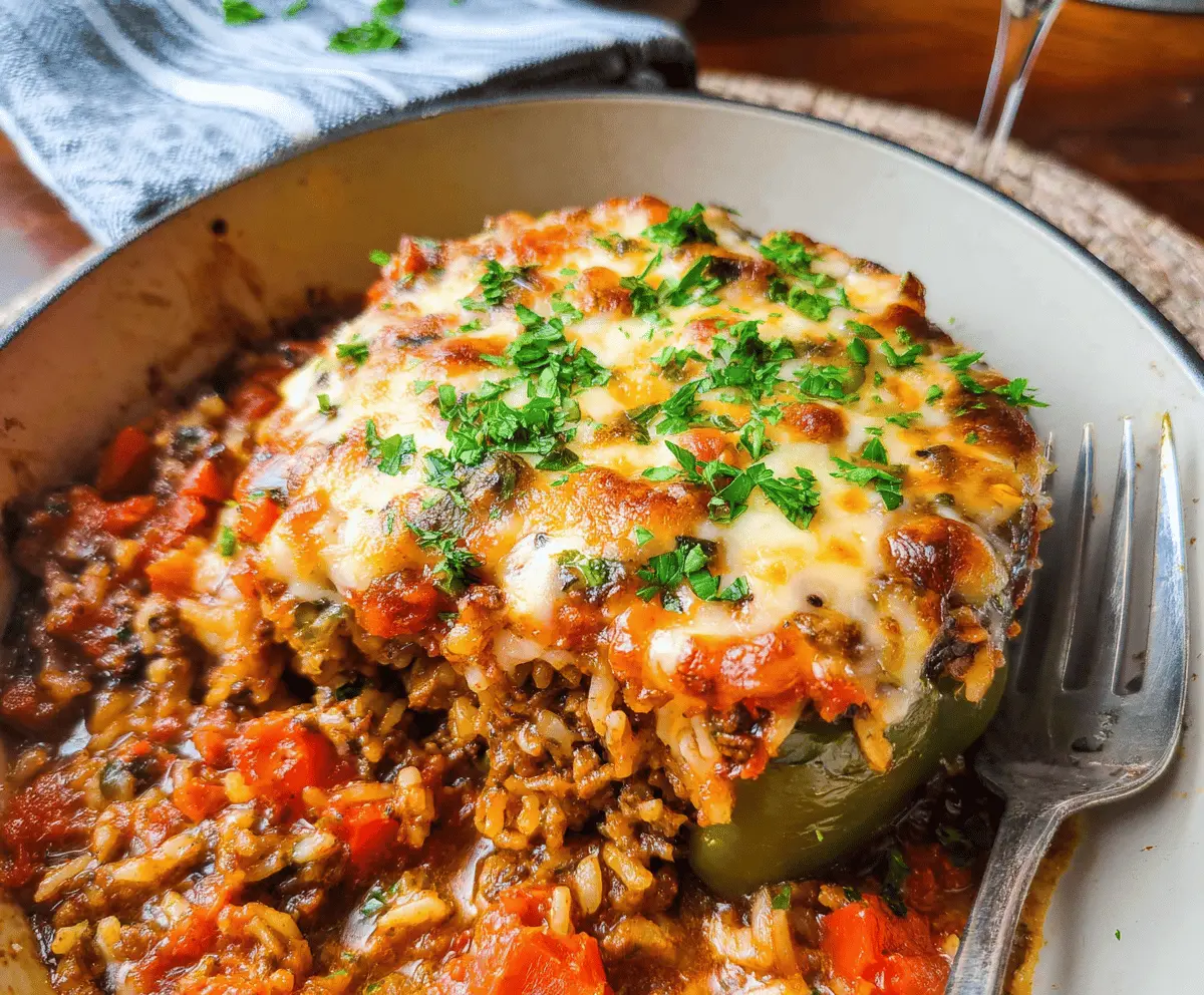 Easy Stuffed Pepper Casserole Recipe