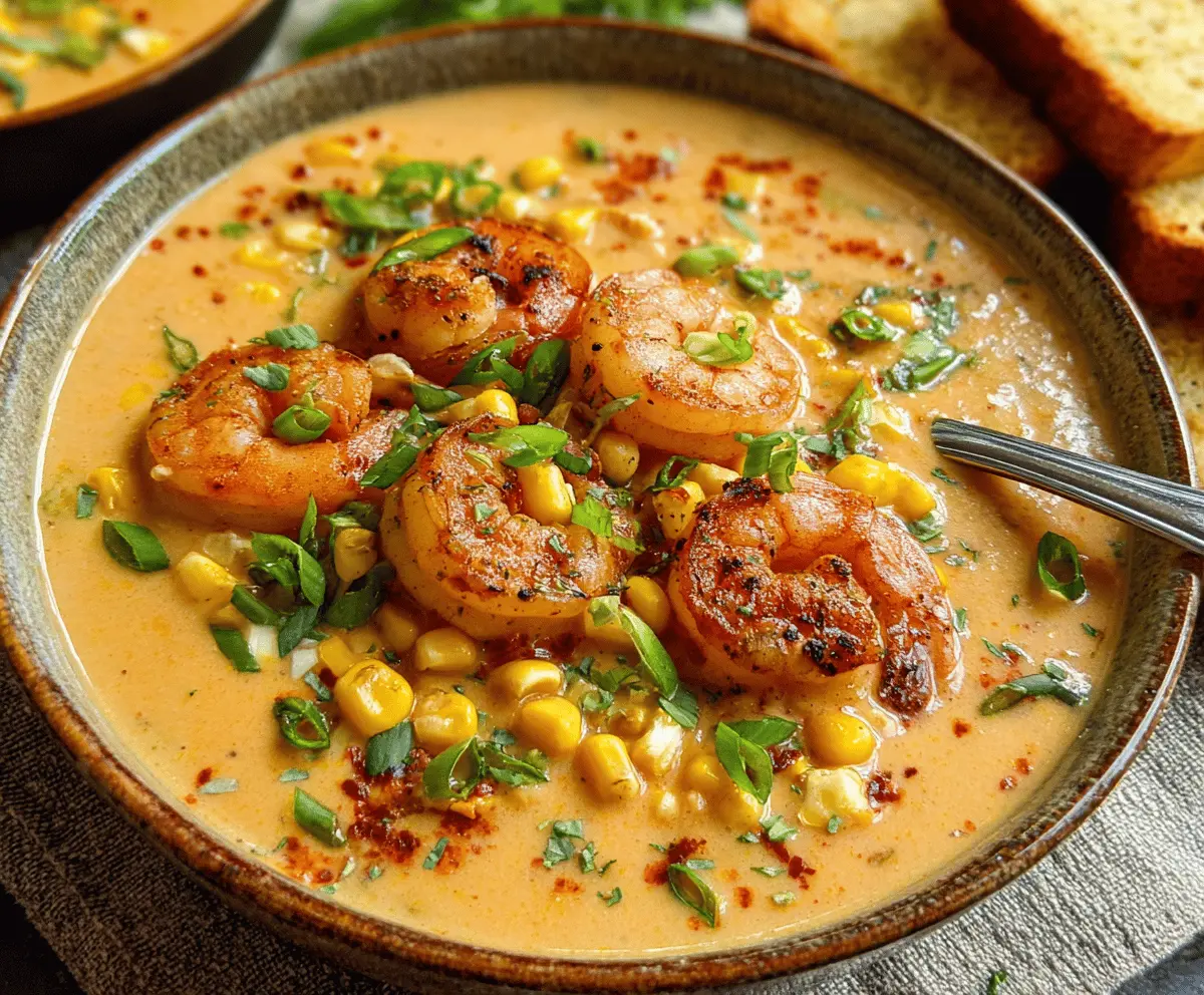 New Orleans Shrimp and Corn Bisque