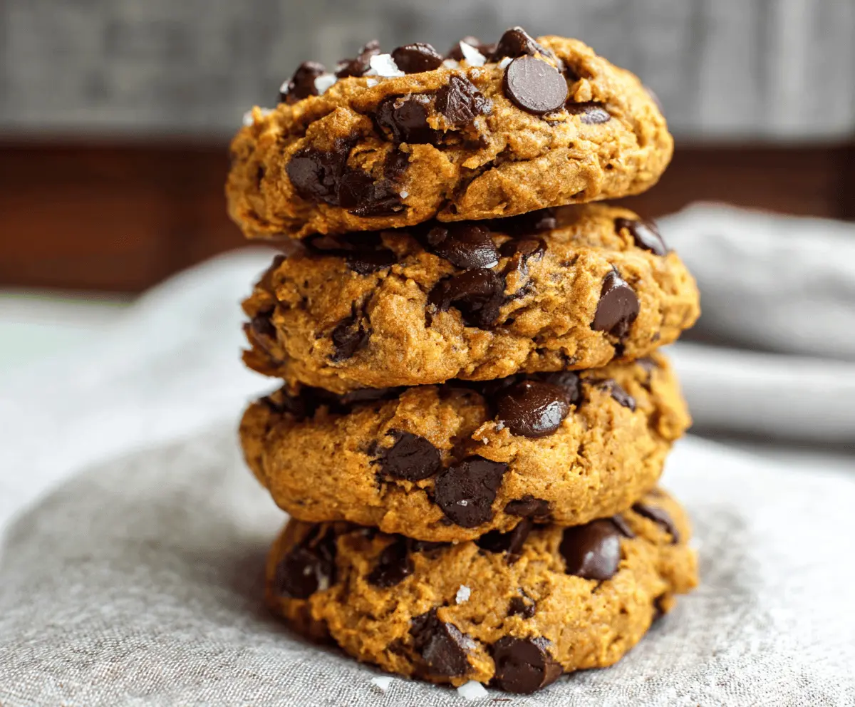 Delicious homemade sweet potato chocolate chip cookies on a plate, showcasing soft, chewy cookies with melty chocolate chips and hints of sweet potato flavor