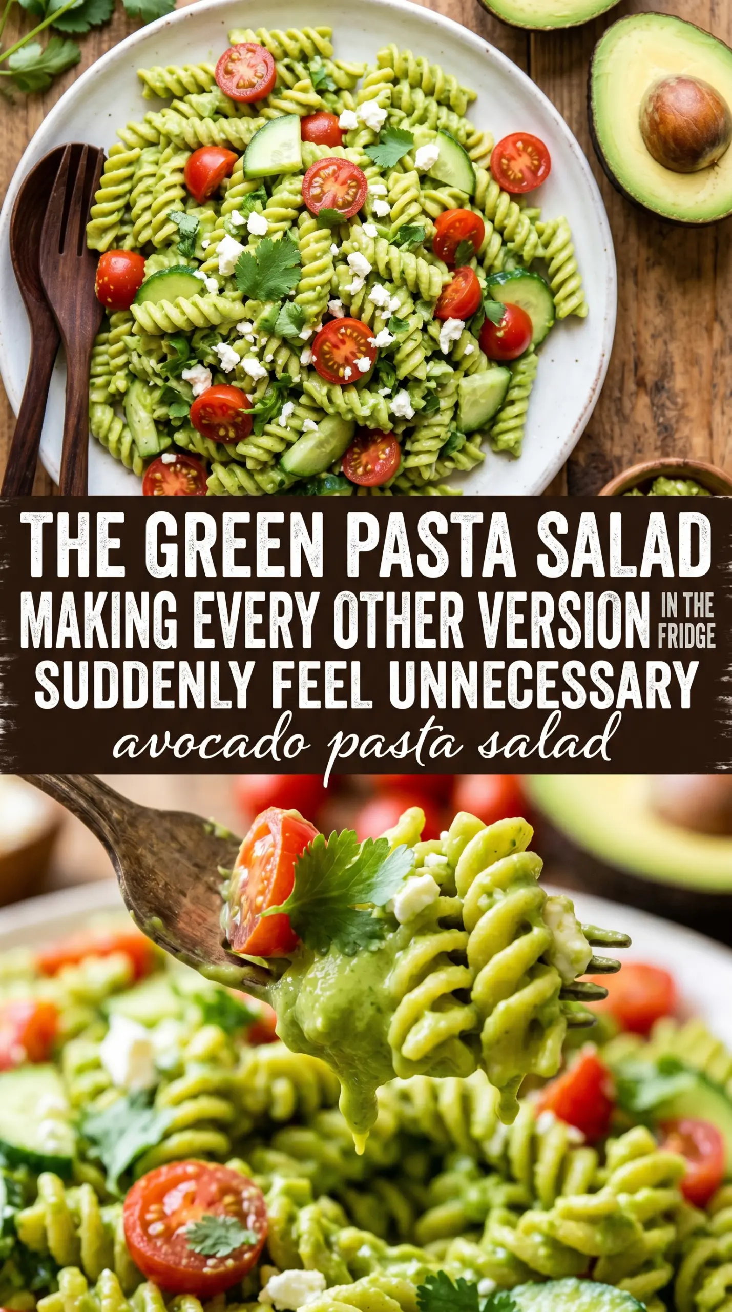 avocado pasta salad fresh salad