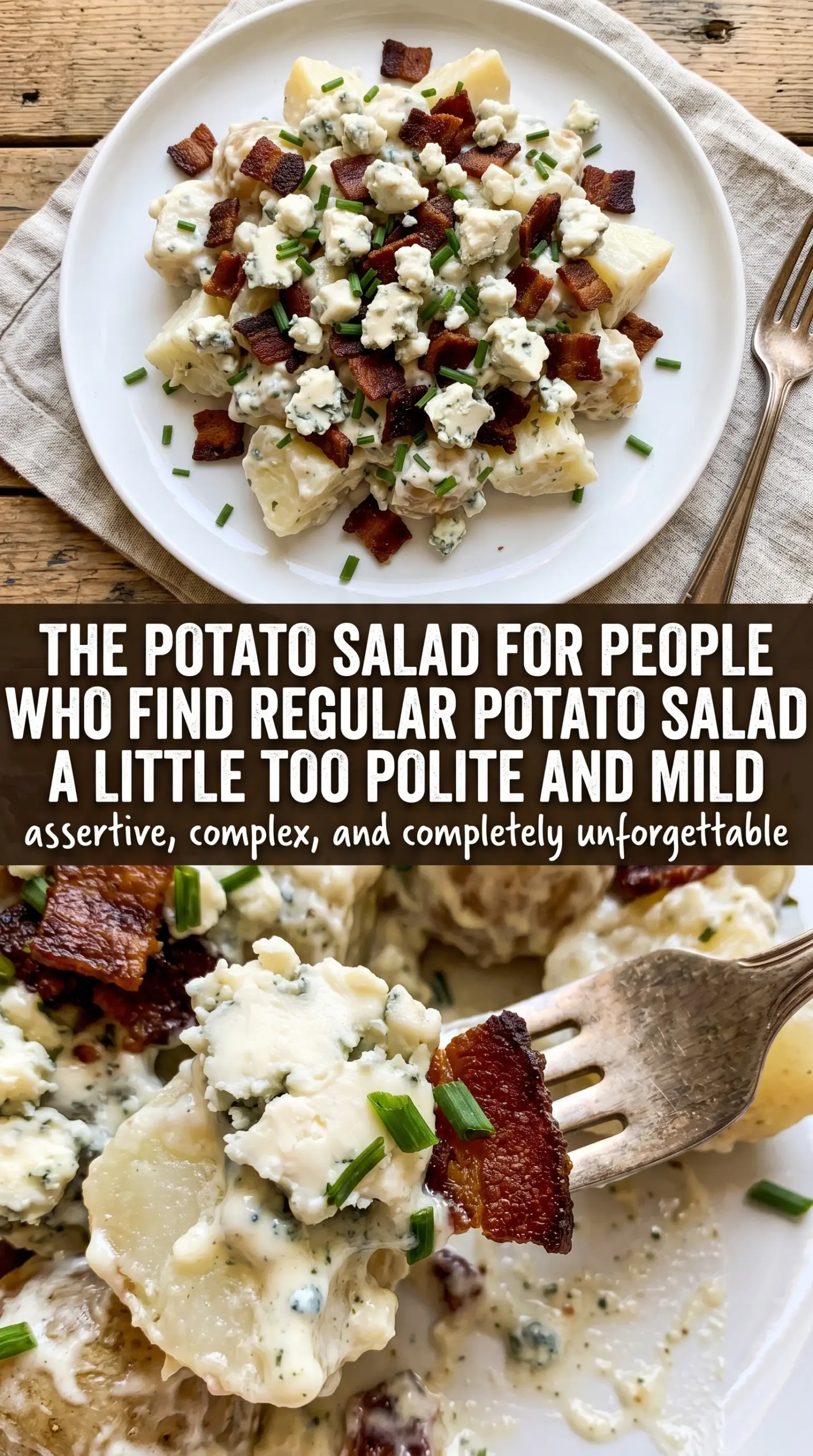 blue cheese and bacon potato salad fresh salad