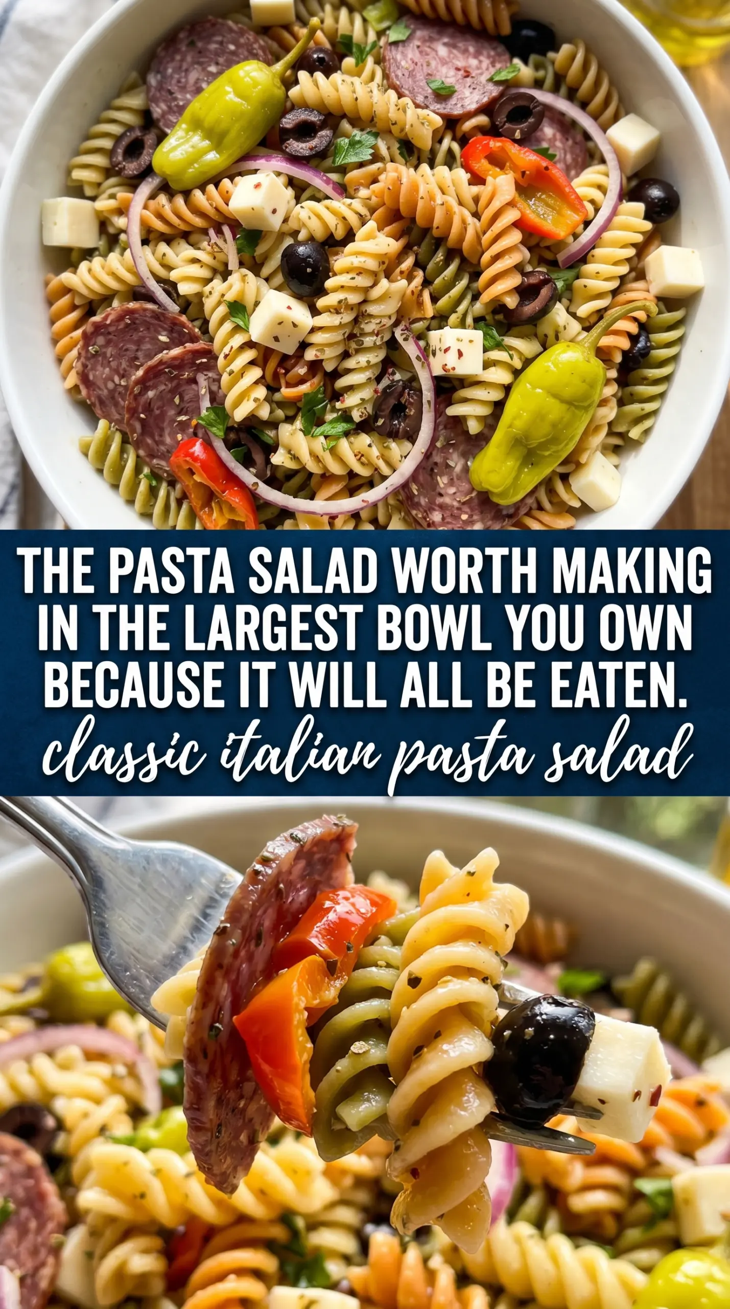 classic italian pasta salad fresh salad