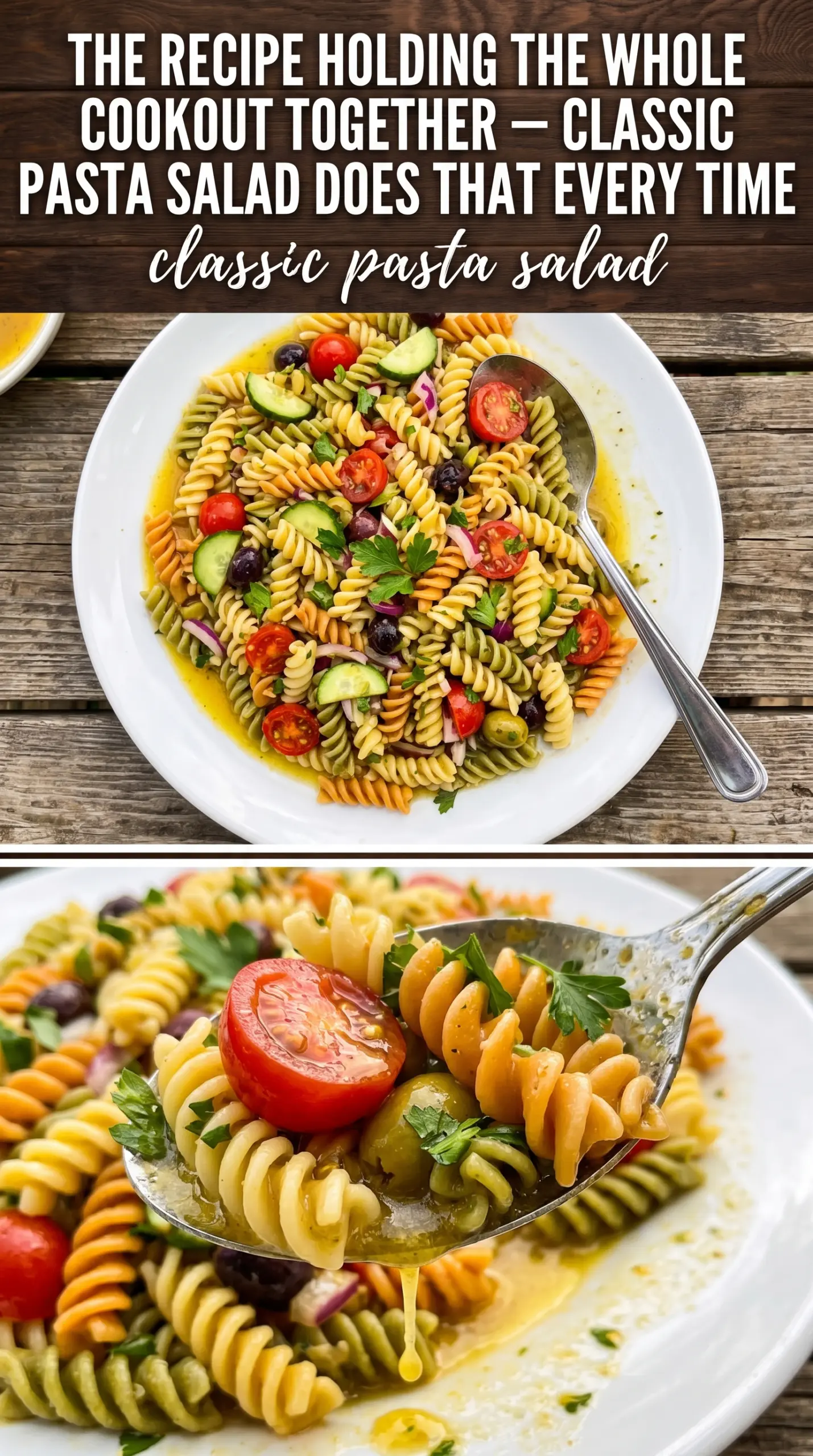 Classic Pasta Salad creamy crunchy picnic