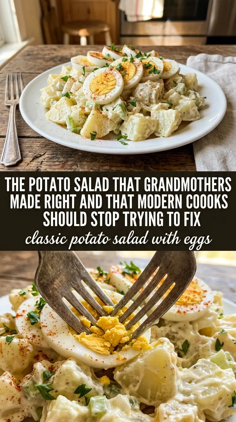 classic potato salad with eggs fresh salad