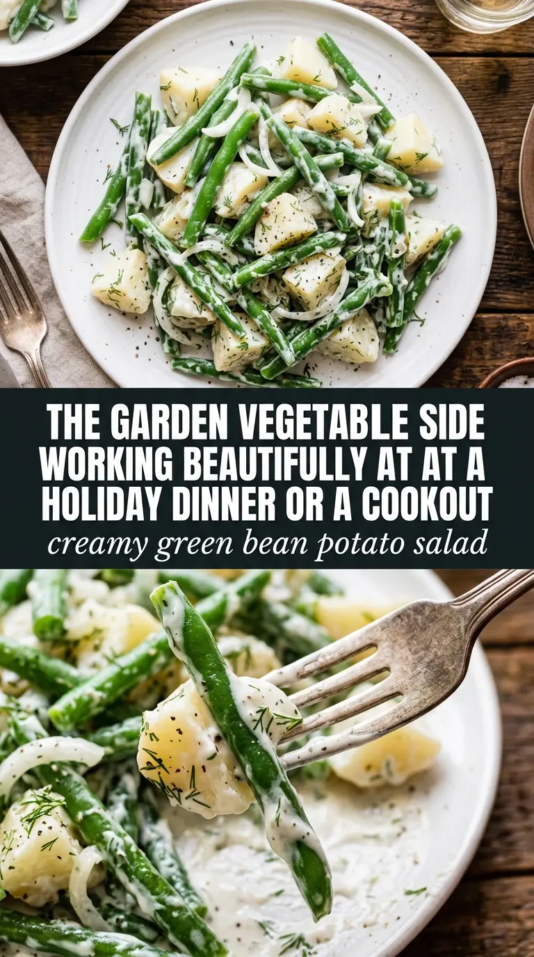 Creamy Green Bean Potato Salad creamy herb, potato salad, green bean salad