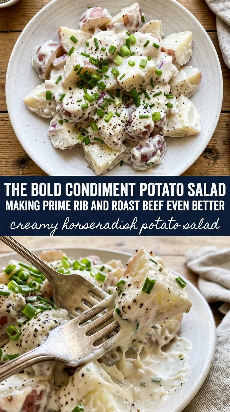 Creamy horseradish potato salad tangy creamy