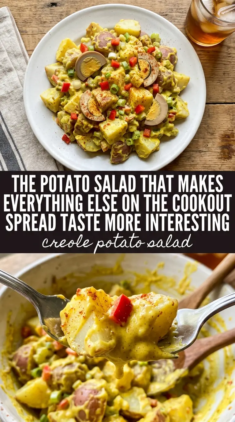 Creole Potato Salad spicy colorful