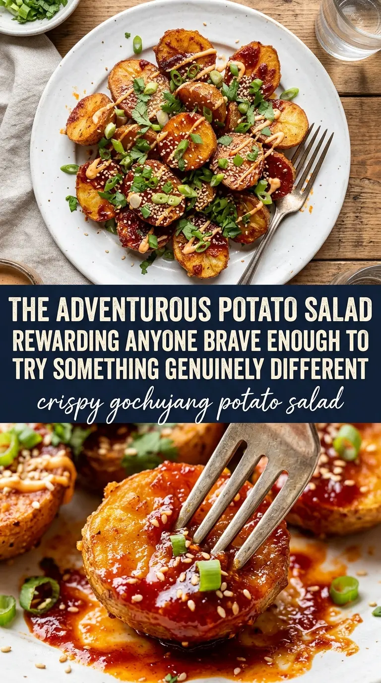 Crispy Gochujang Potato Salad spicy-sweet crispy
