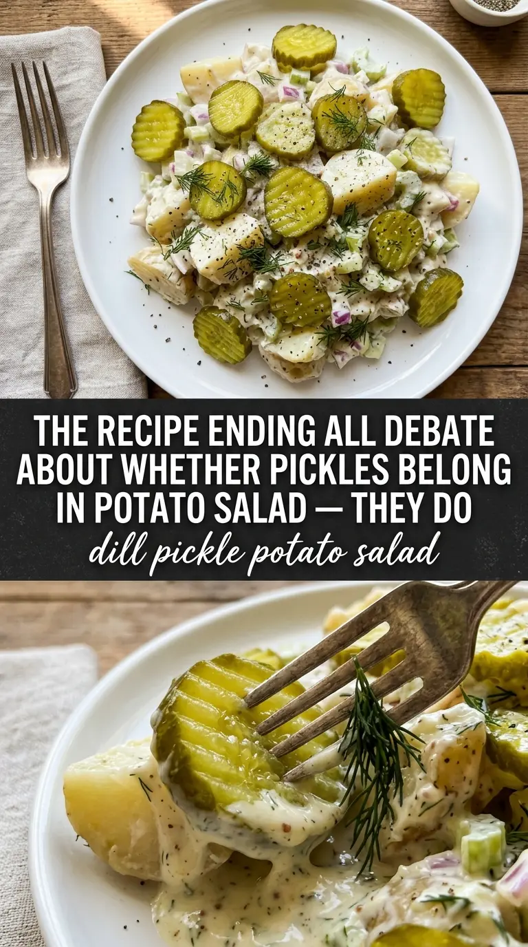 Dill Pickle Potato Salad tangy creamy