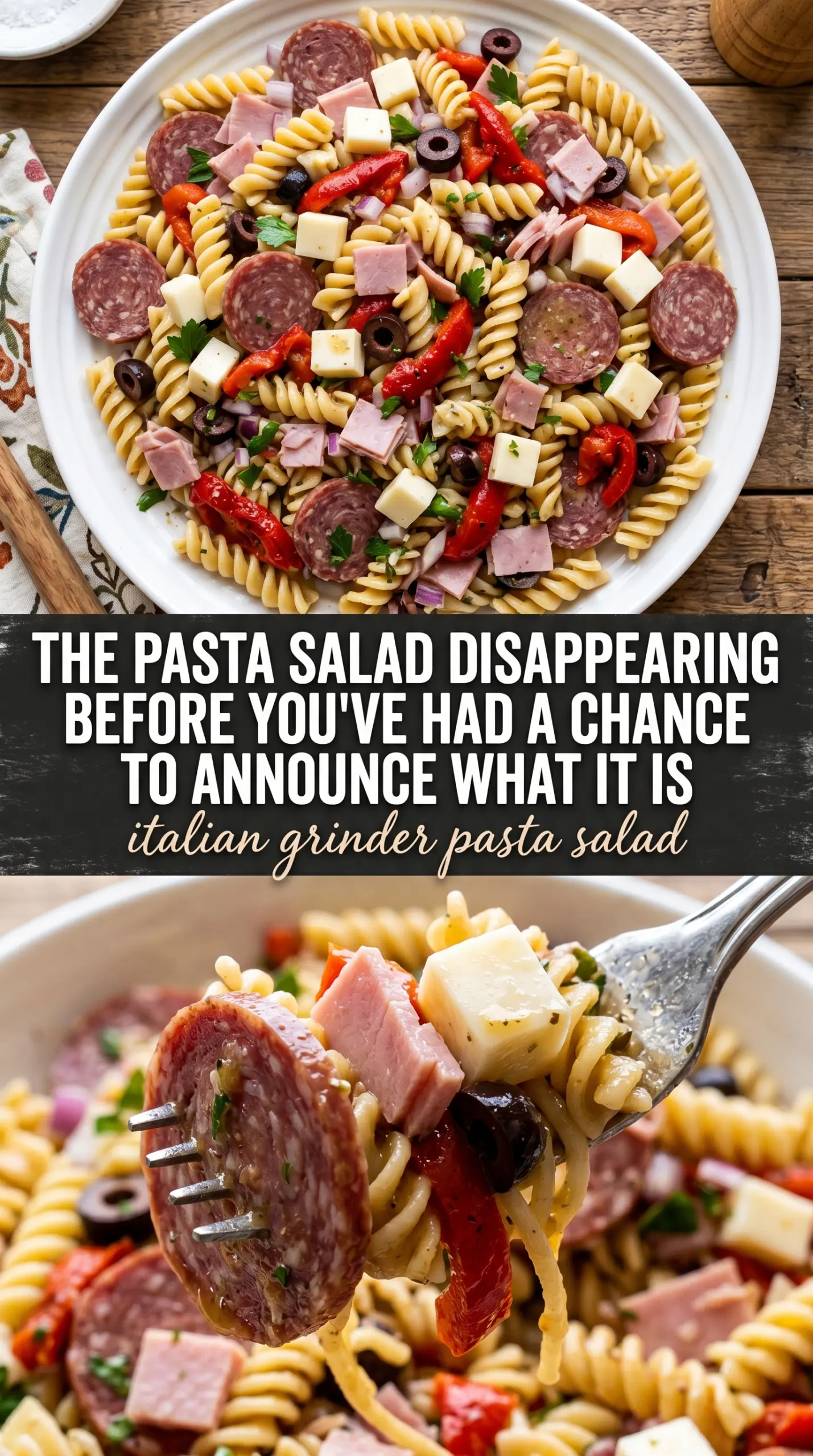 italian grinder pasta salad fresh salad