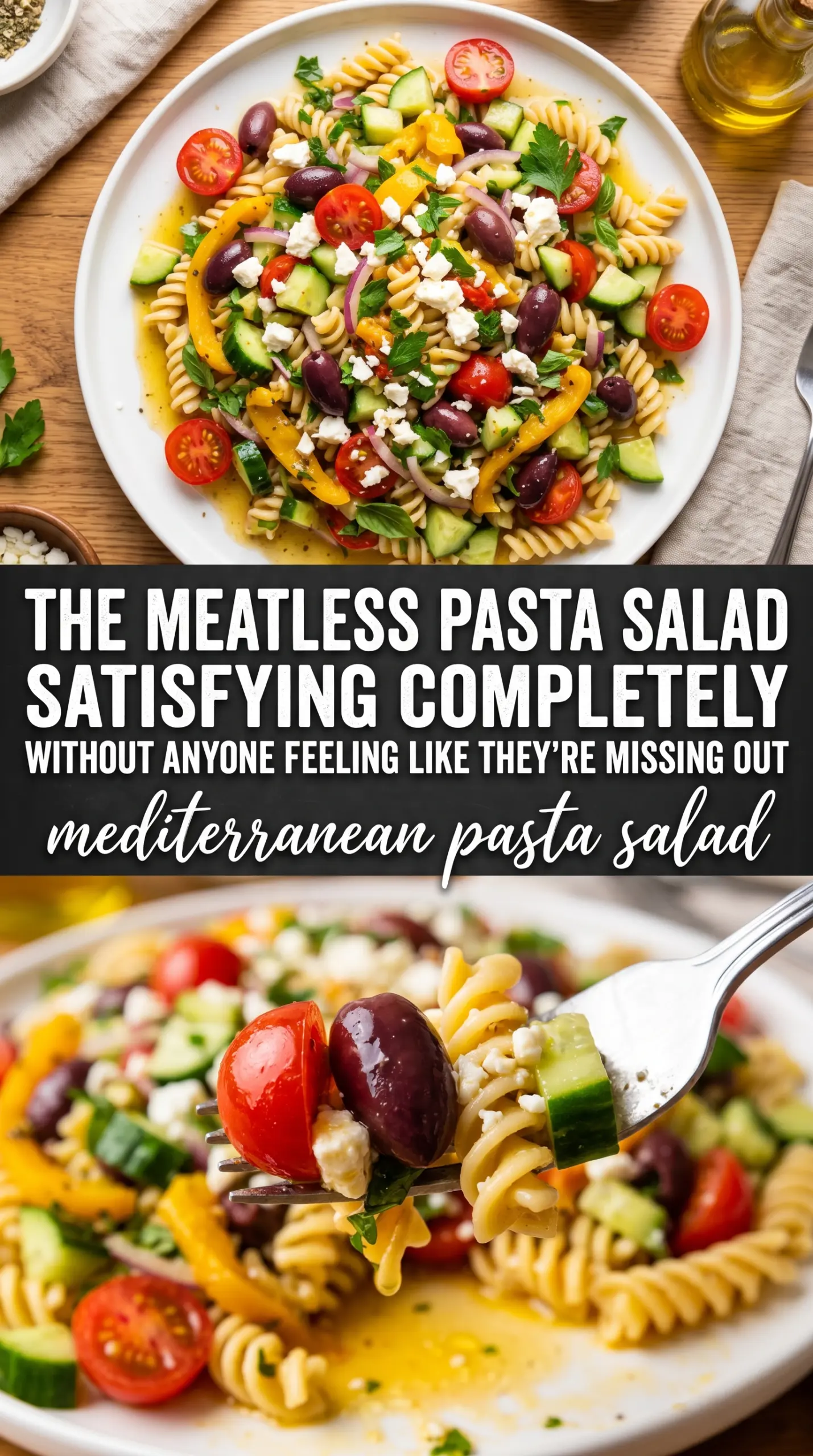 mediterranean pasta salad fresh salad