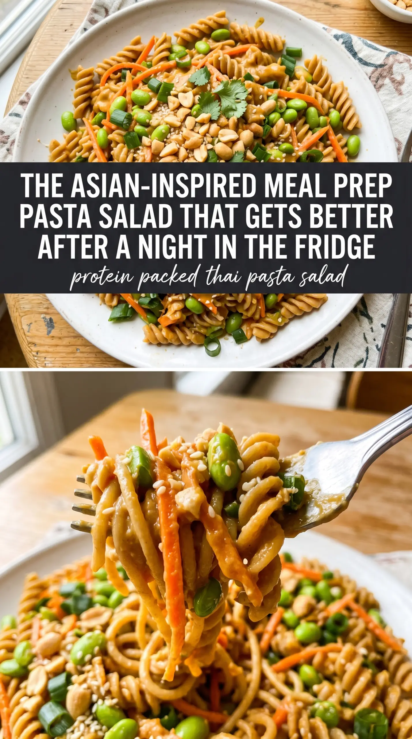 protein packed thai pasta salad fresh salad