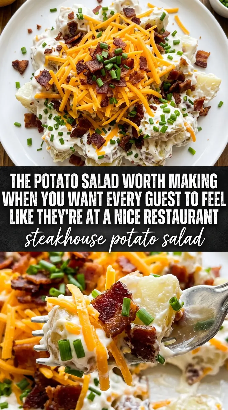 Steakhouse Potato Salad blue cheese bacon chives