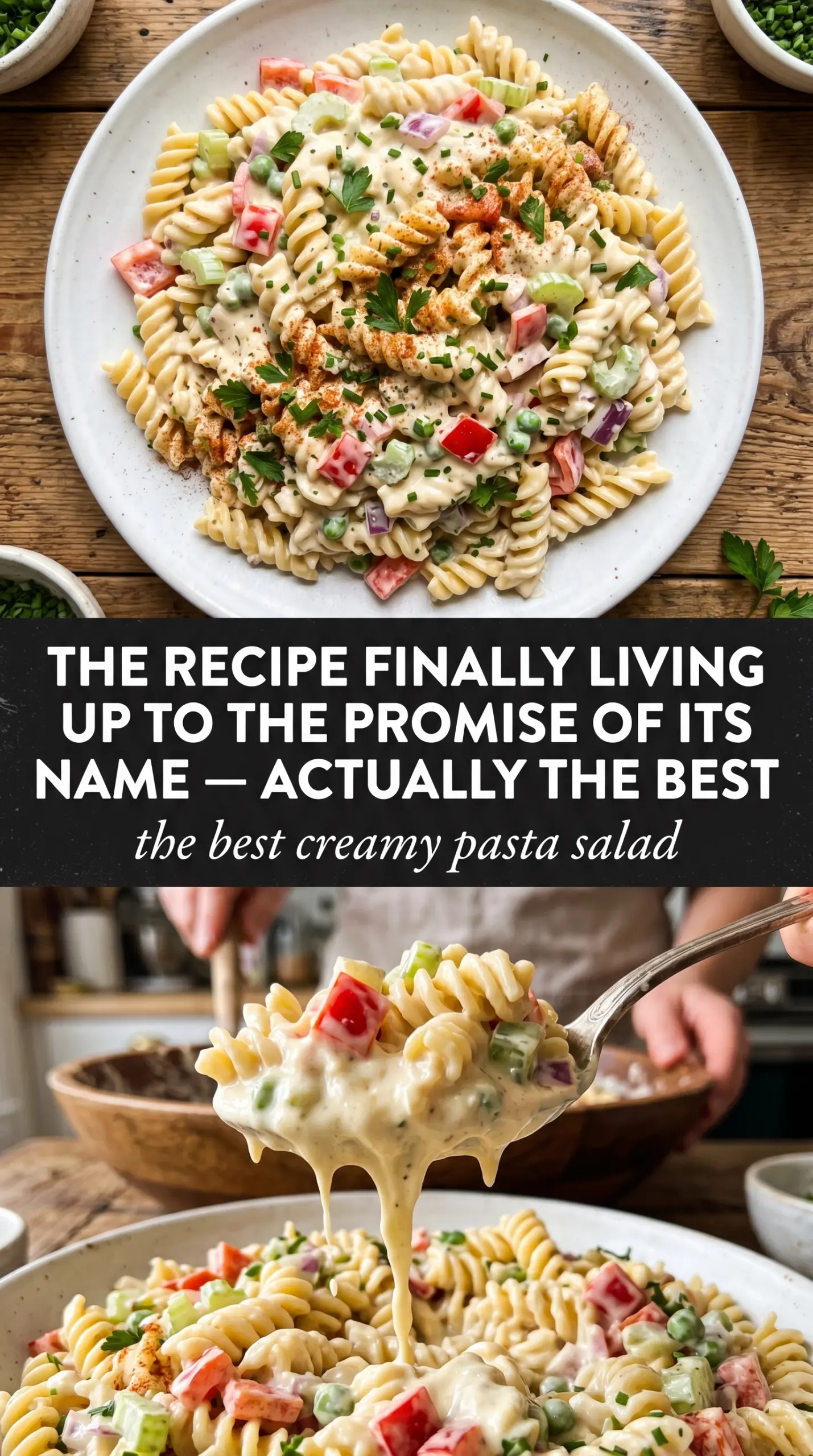 the best creamy pasta salad fresh salad
