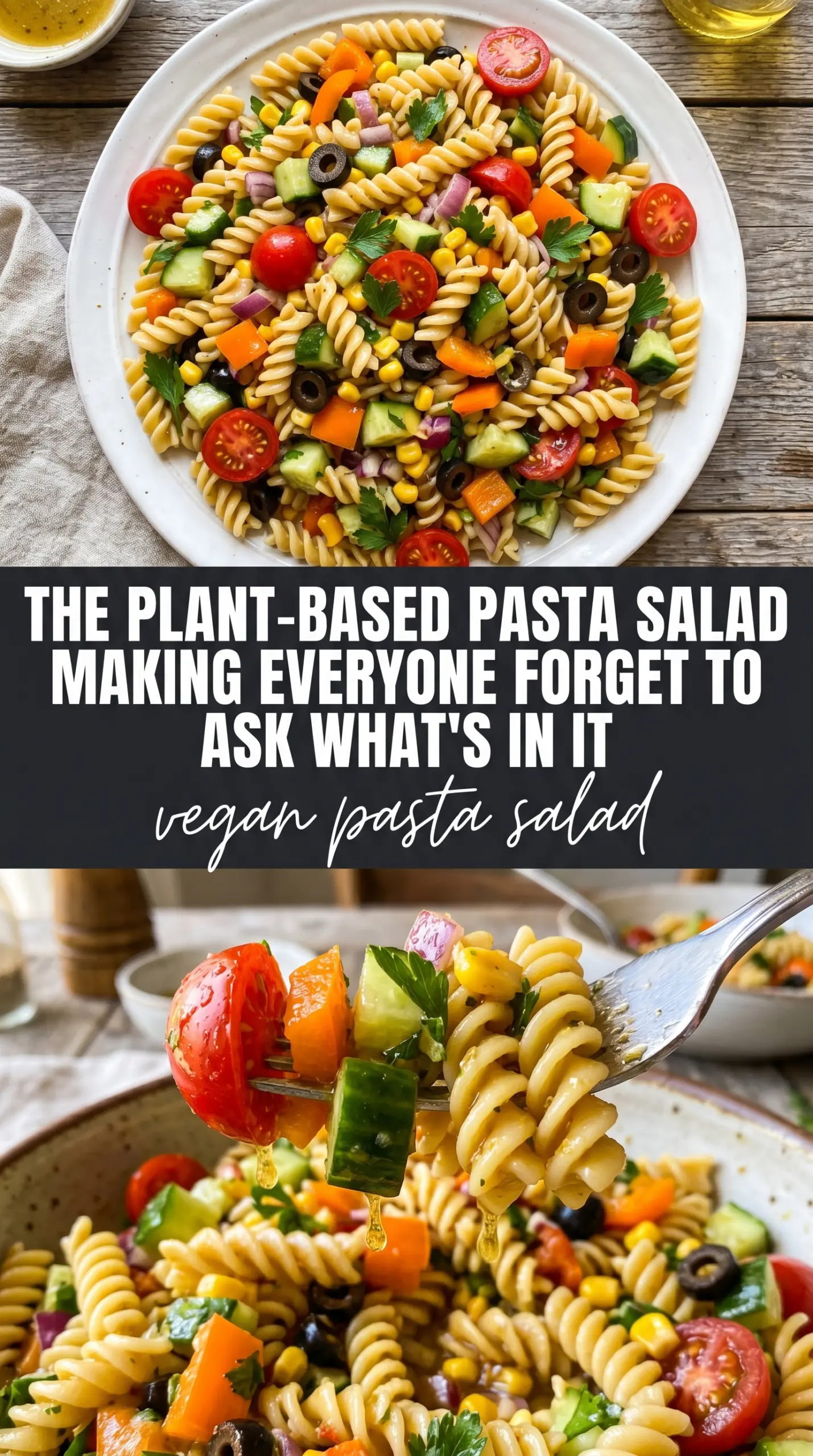 vegan pasta salad fresh salad
