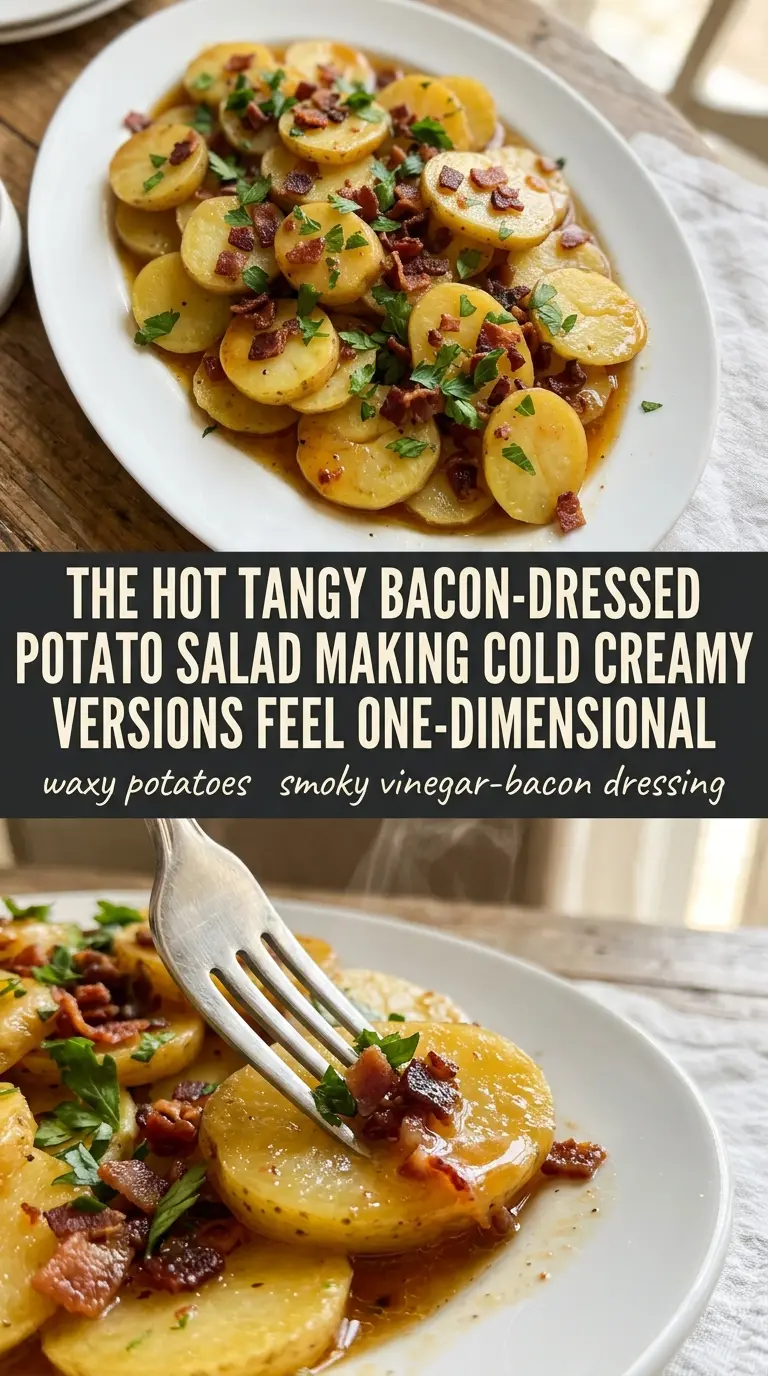 Warm German Potato Salad tangy bacon-vinegar