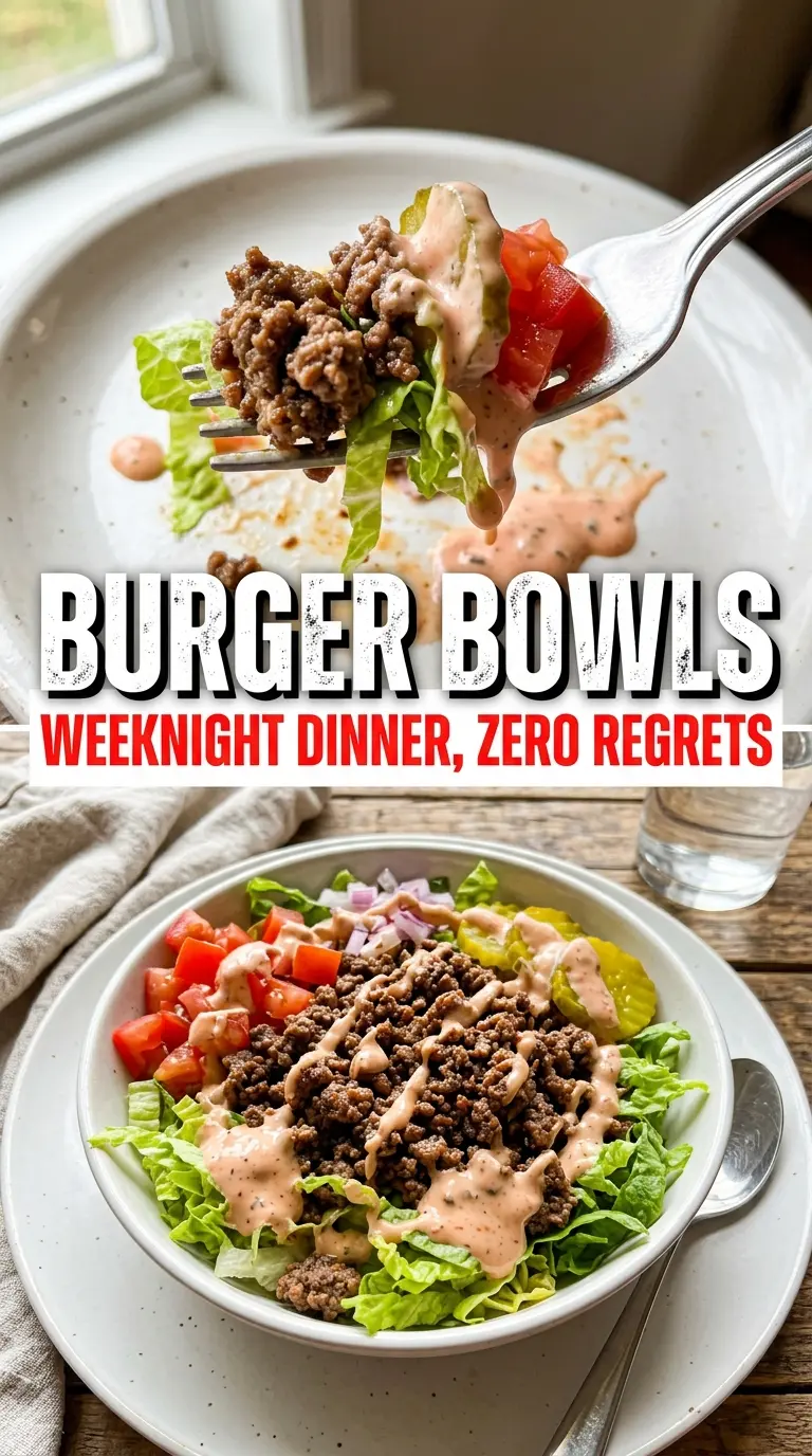 Burger Bowls loaded cheeseburger bowl crisp lettuce special sauce