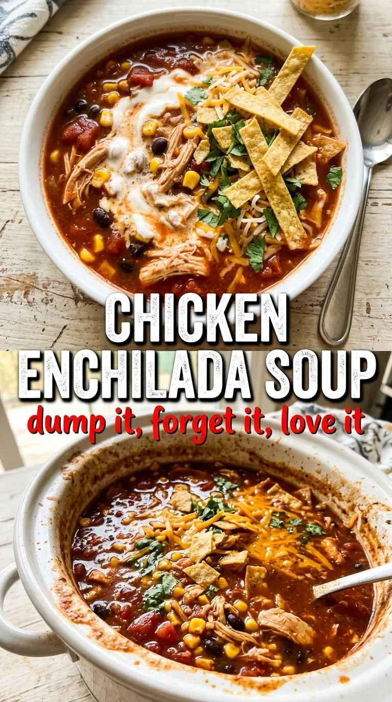 Chicken Enchilada Soup smoky hearty Tex-Mex